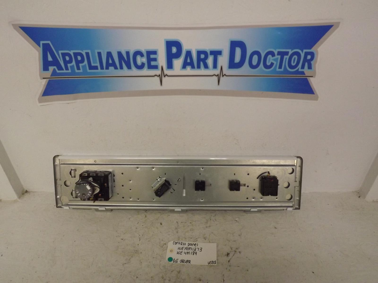 GE Dryer WE19M1273 WE4M189 Control Panel Used GE Dryer WE19M1273 WE4M189 Control Panel Used